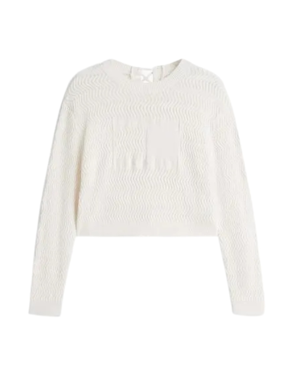 Suéter cuello redondo para mujer