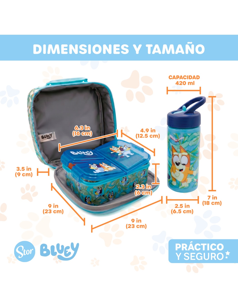 Set lonchera bluey 9