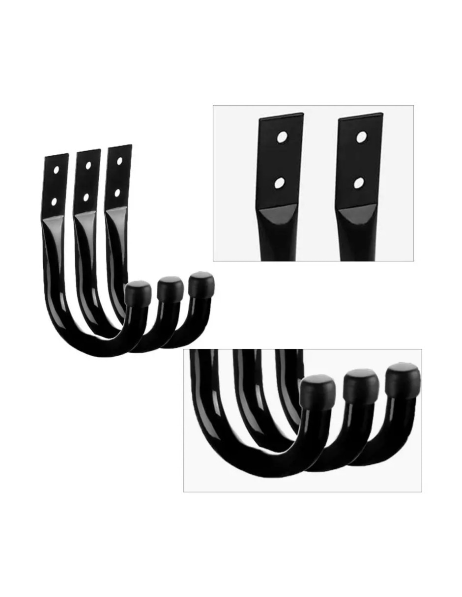 Percha/Perchero De pared de Acero inoxidable 6 gancho/ganchos 2