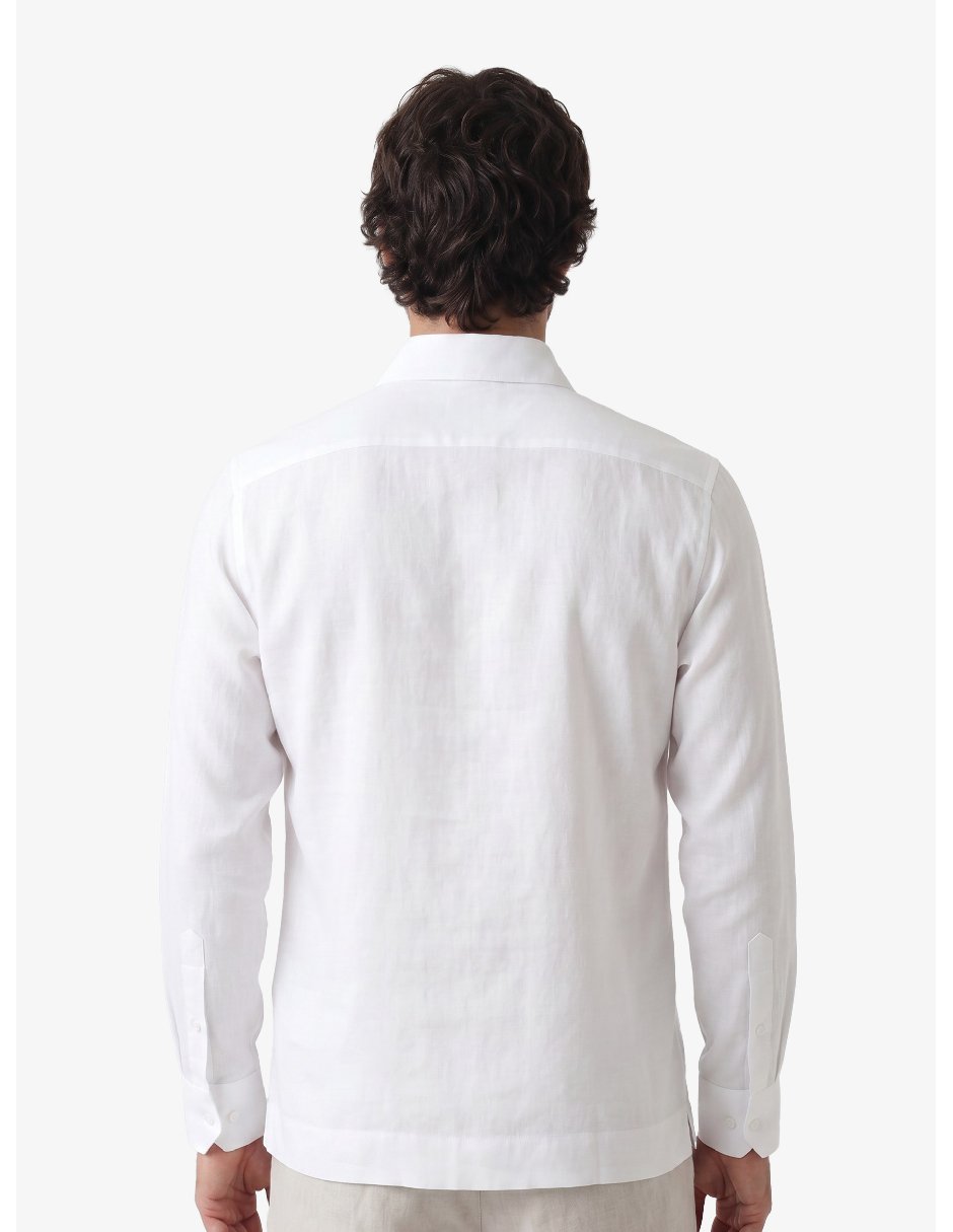 Guayabera manga larga para hombre 2