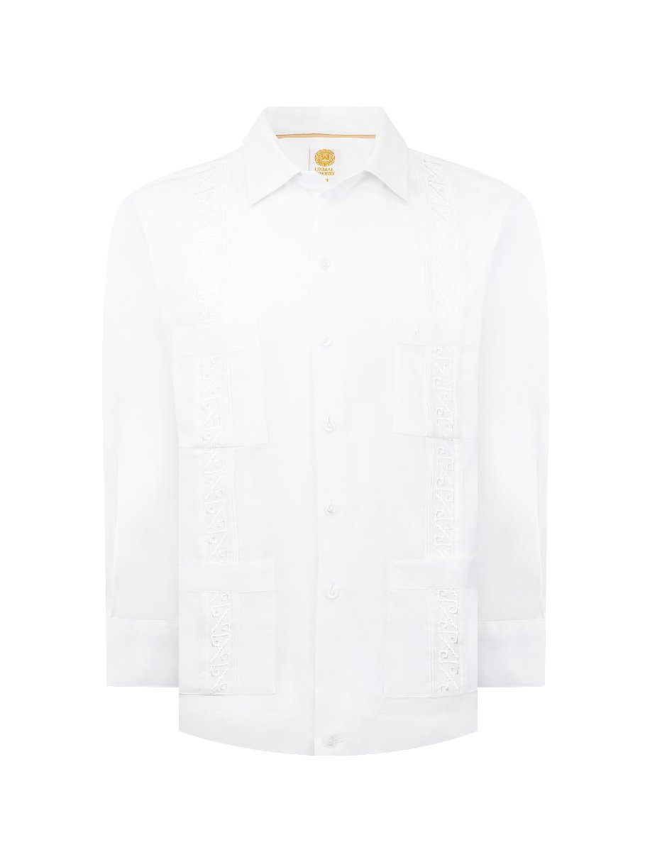 Guayabera manga larga para hombre 5