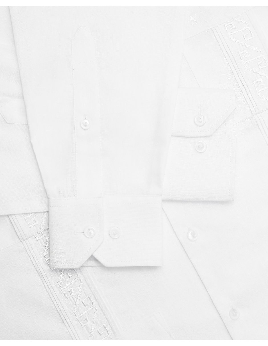 Guayabera manga larga para hombre 7
