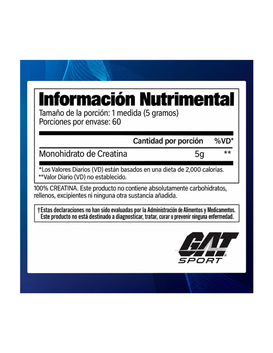 Creatina monohidratada 300g 60 servicios con creatina monohidratada 2