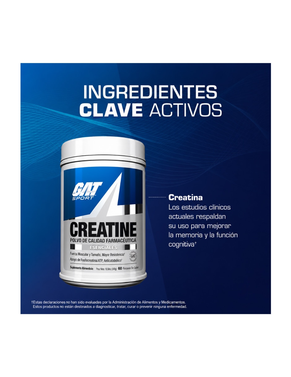 Creatina monohidratada 300g 60 servicios con creatina monohidratada 4