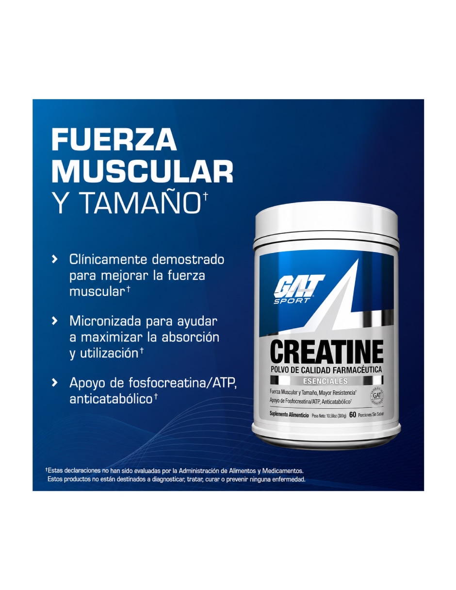 Creatina monohidratada 300g 60 servicios con creatina monohidratada 6
