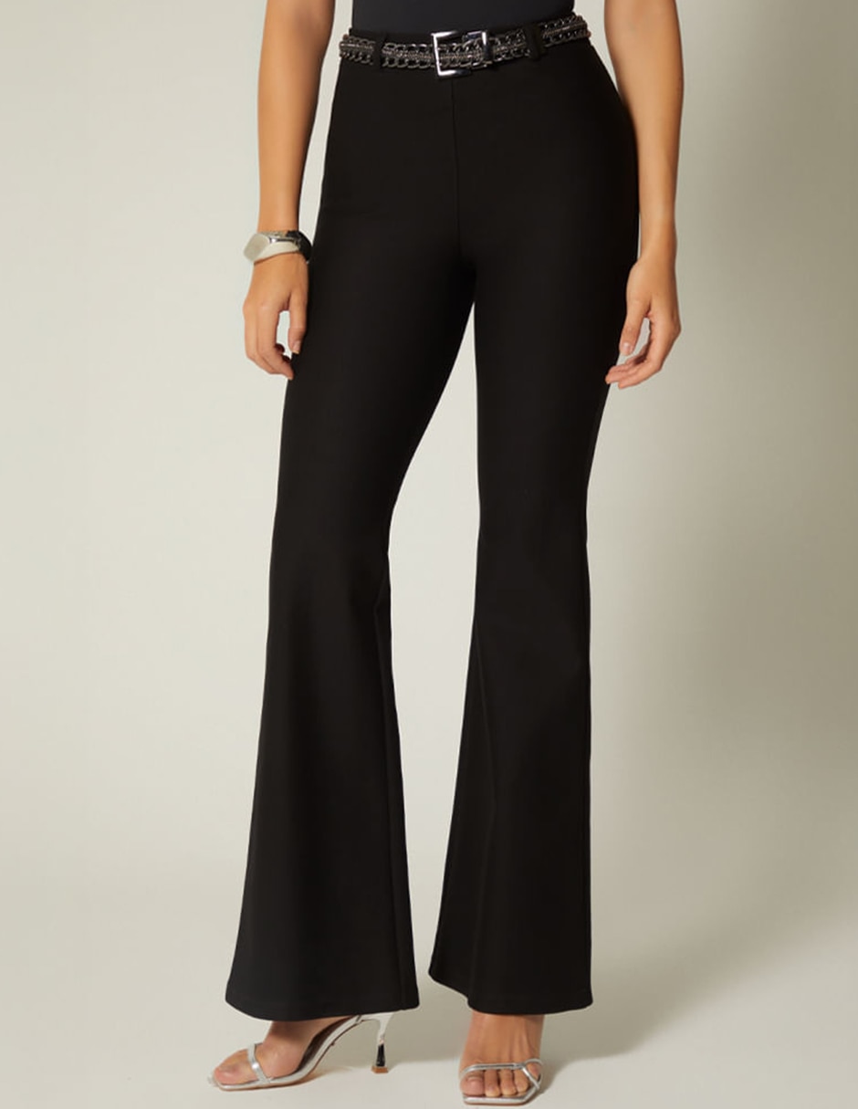 Pantalón relaxed acampanado para mujer Pantalón relaxed acampanado para mujer