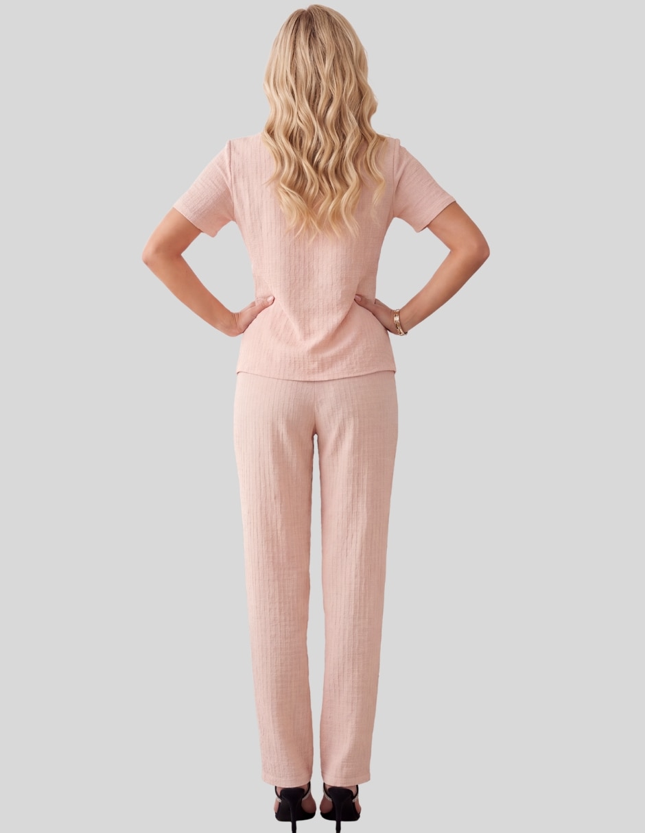 Conjunto formal harmony plisado para mujer 3