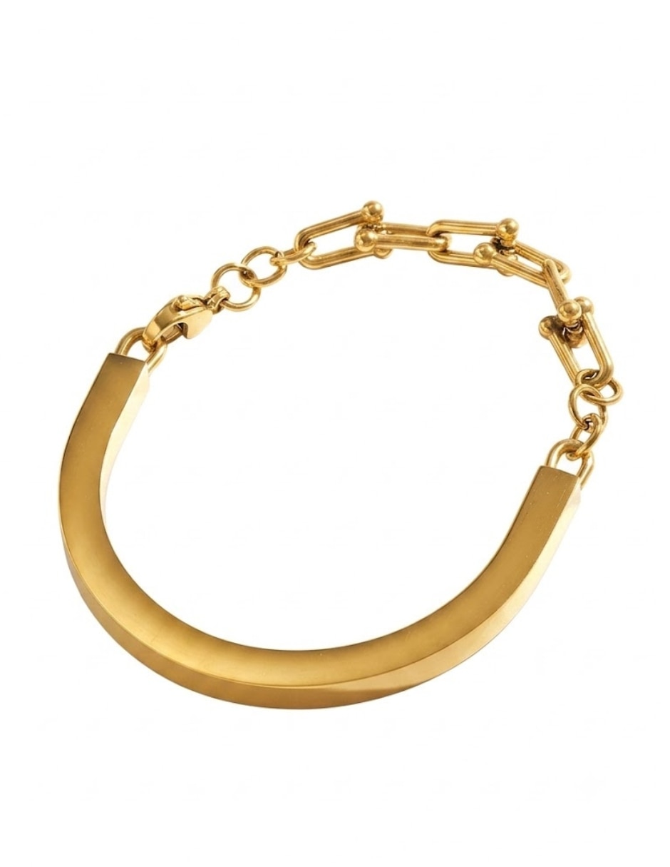Pulsera de oro laminado con 14 k