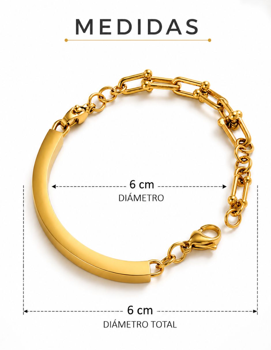 Pulsera de oro laminado con 14 k 3