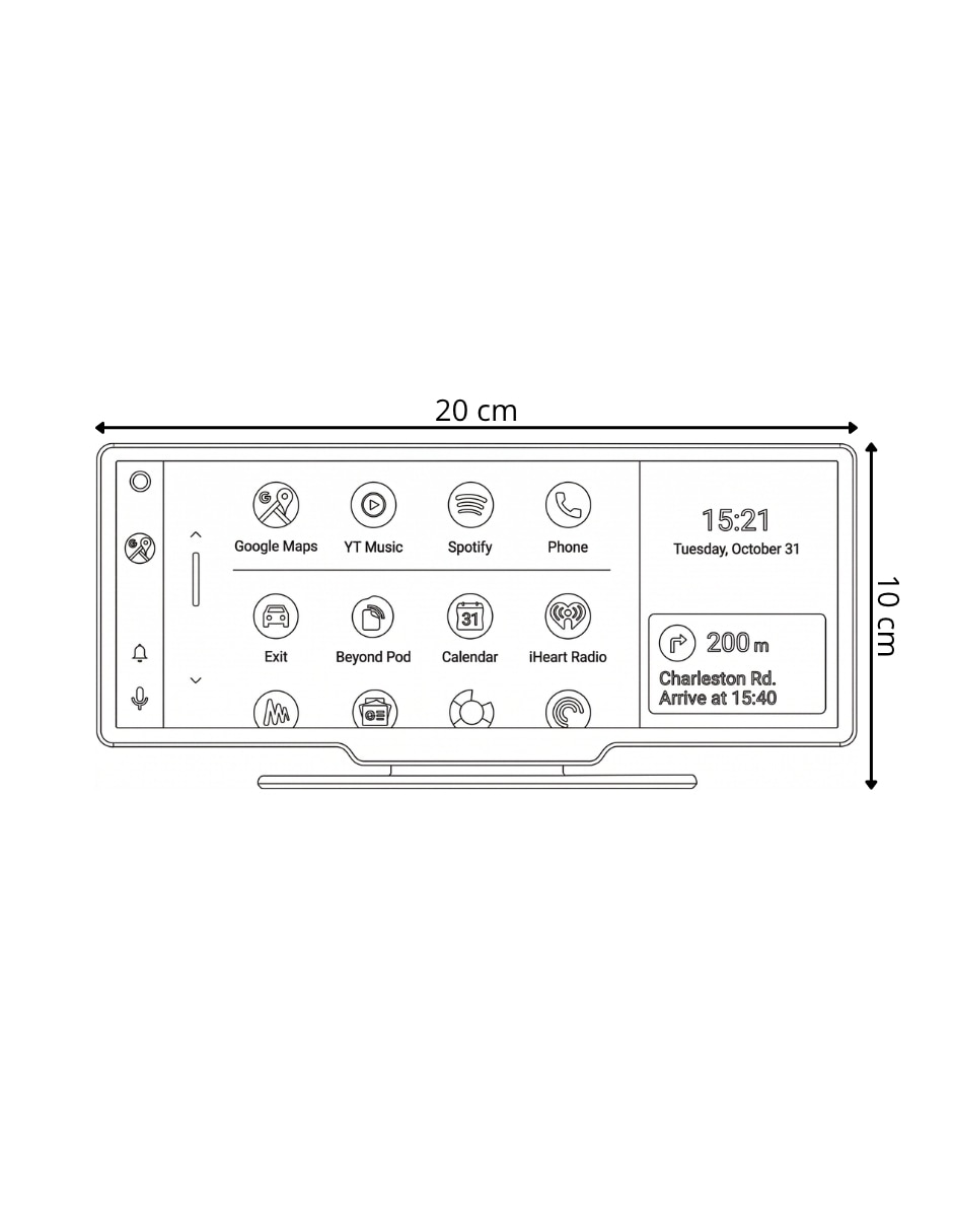 Pantalla para auto tr-mt10dvr2 10