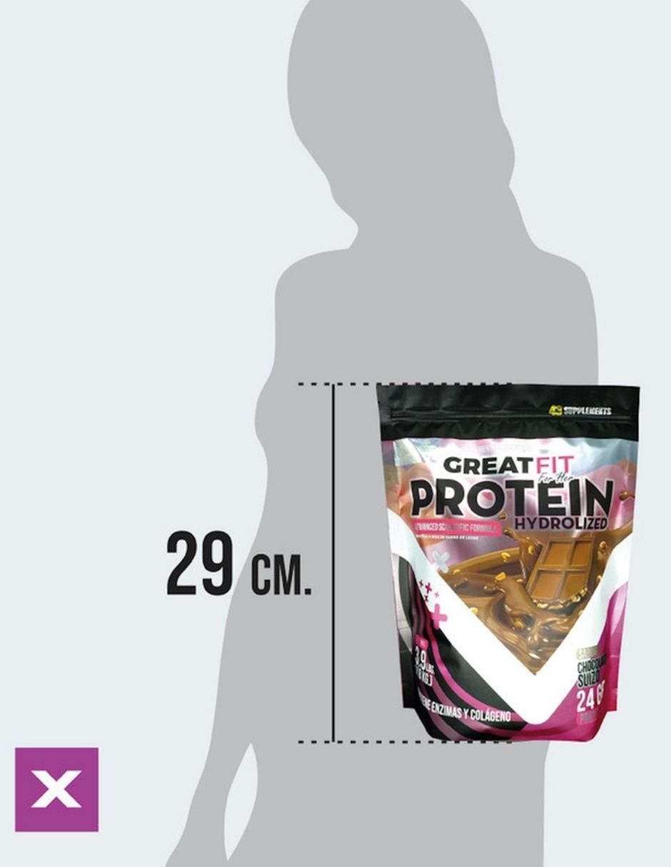 Proteína hidrolizada great fit supplements chocolate 2