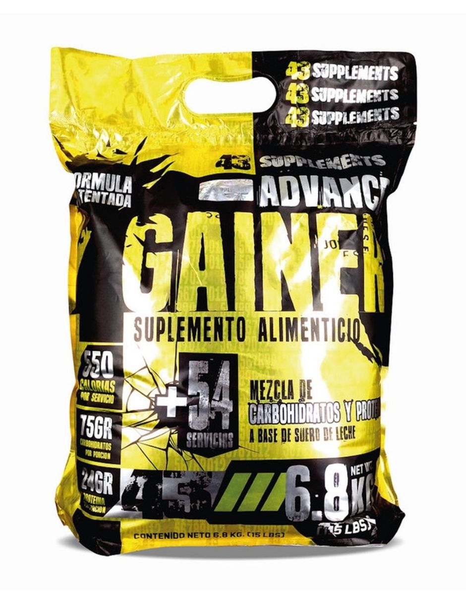Proteína advance gainer ganador de masa 6.8kg 43 supplements sabor chocolate Proteína advance gainer ganador de masa 6.8kg 43 supplements sabor chocolate