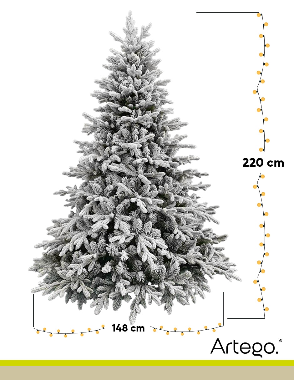 Árbol de navidad eastern hemlock de pvc 8