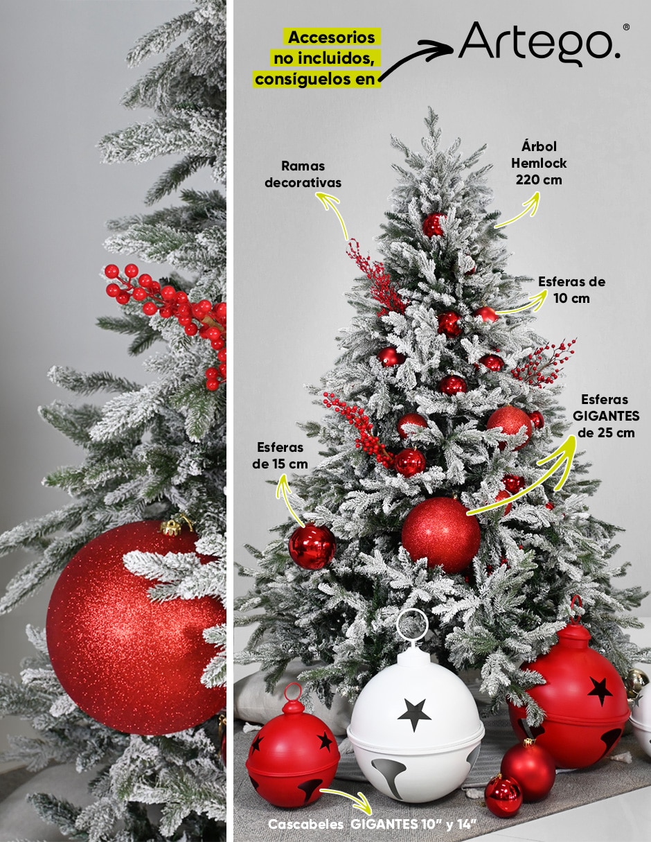 Árbol de navidad eastern hemlock de pvc 4