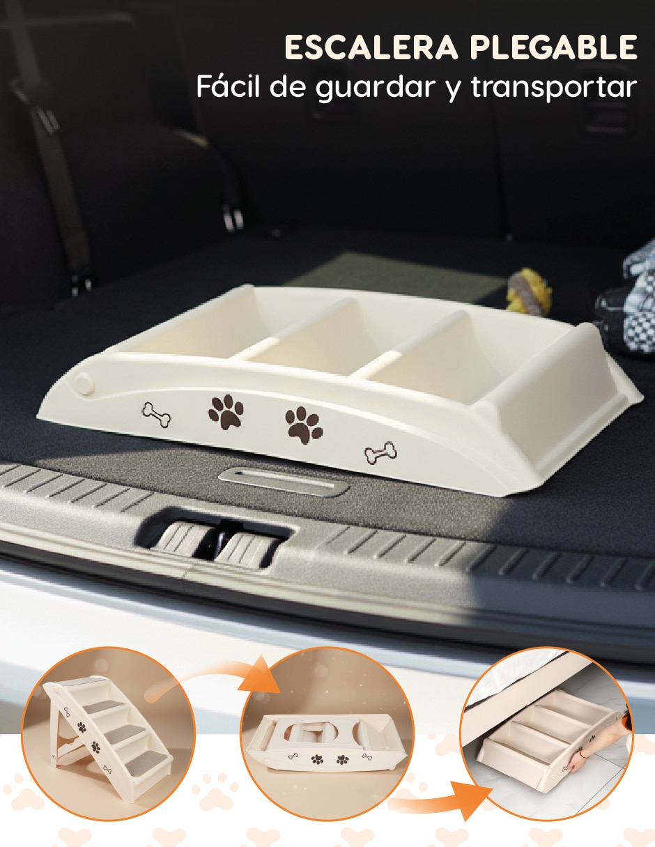 Escalera para mascota con 4 7