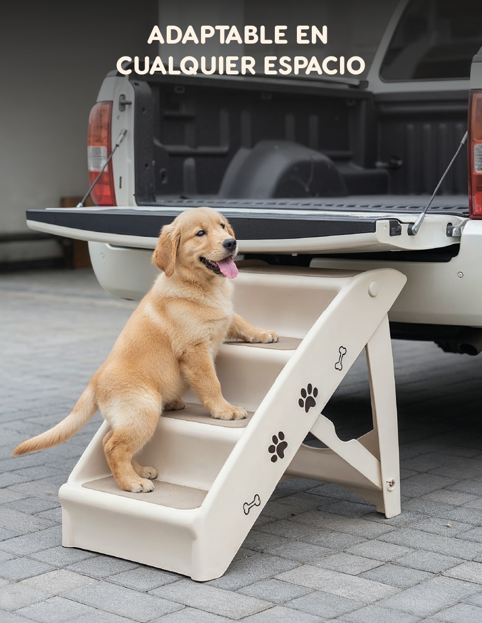 Escalera para mascota con 4 8