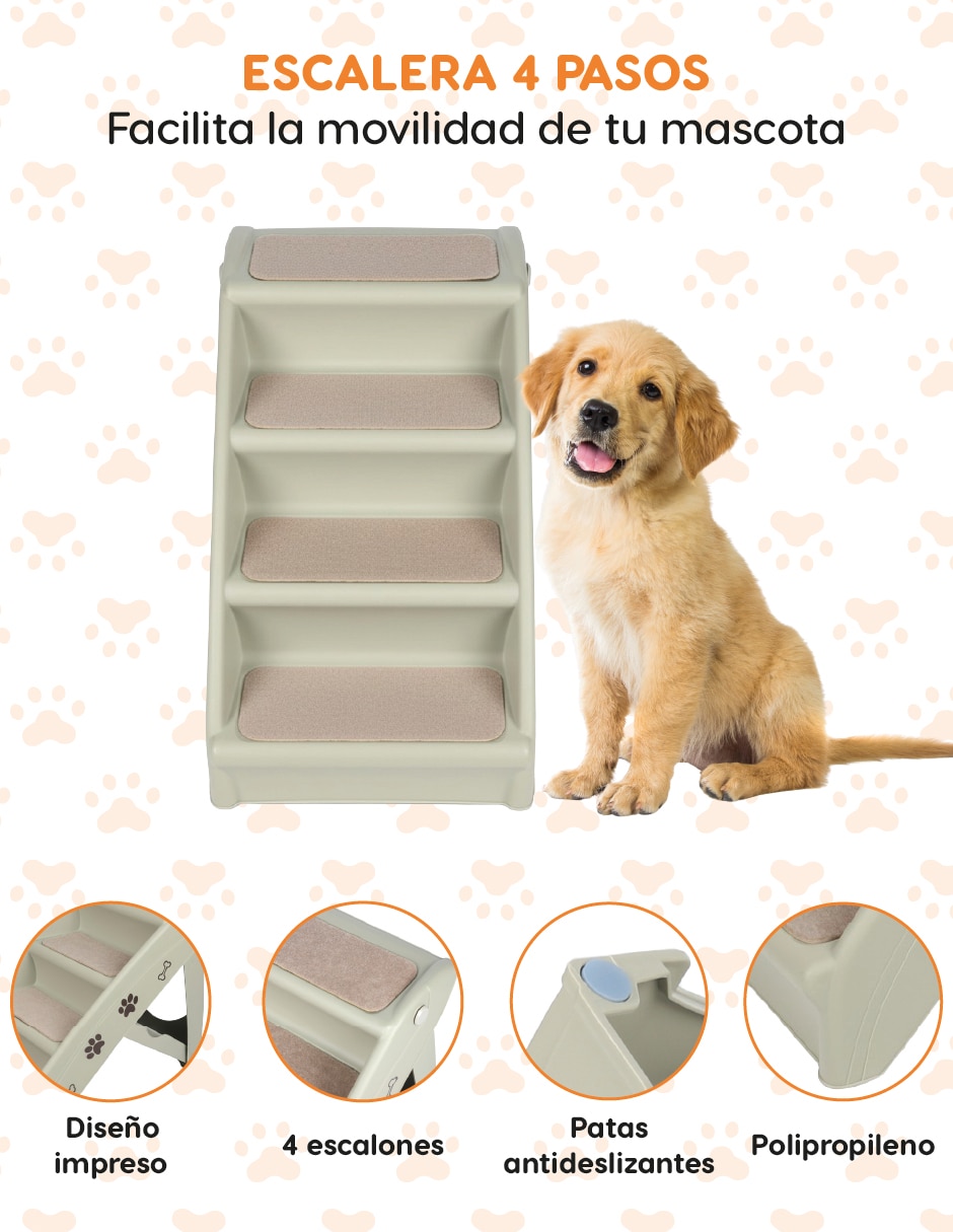 Escalera para mascota con 4 6