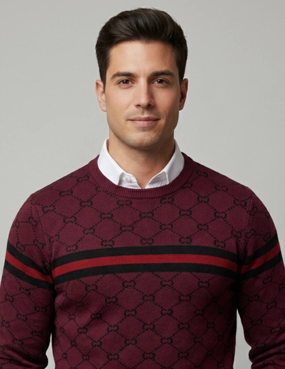 Suéter cuello redondo para hombre 2