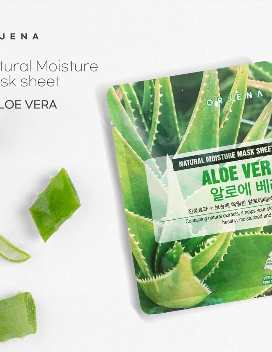 Mascarilla facial Moisture Aloe Vera Mask Sheet para calmar la piel 8