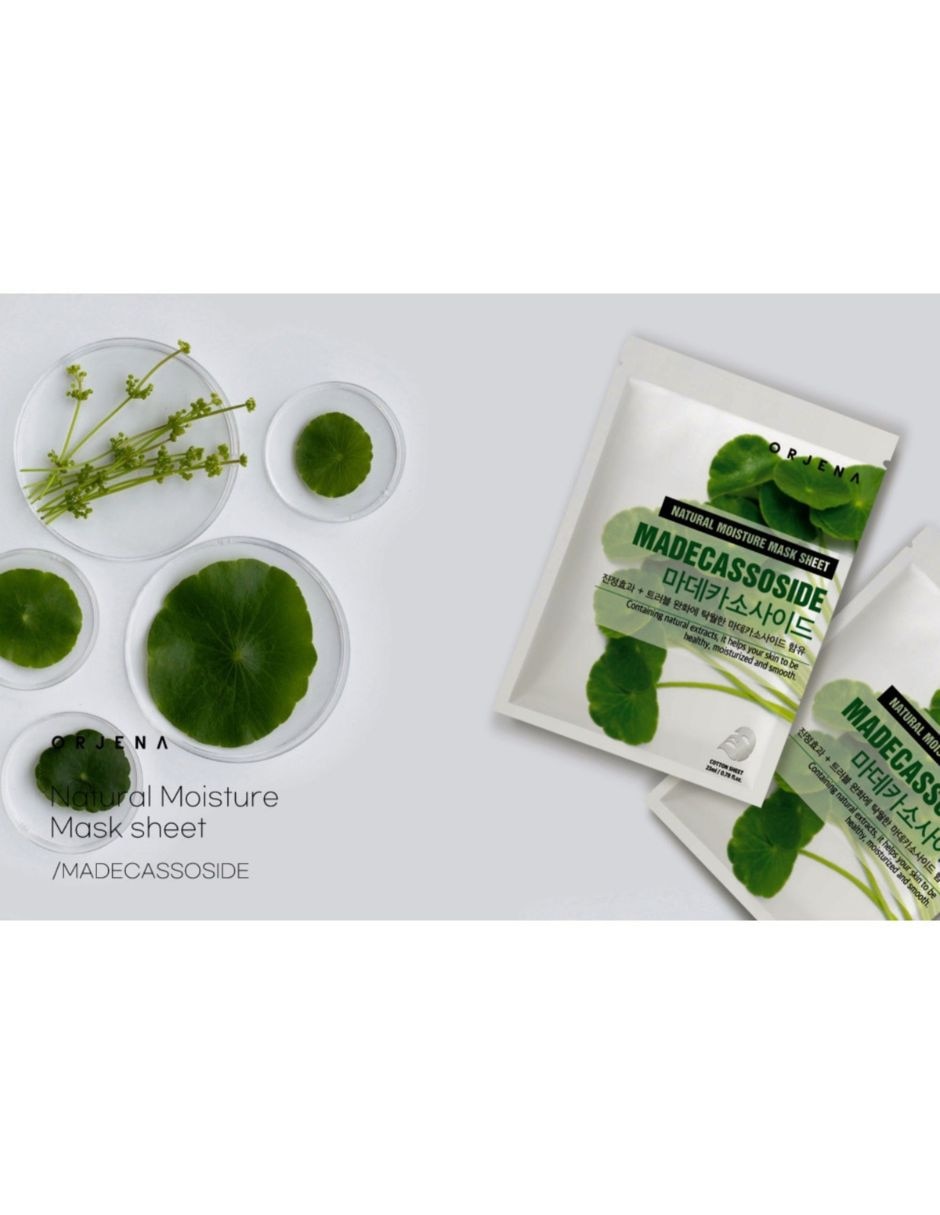 Mascarilla facial natural moisture madecassoside mask sheet 25ml - mascarilla celulosa centella reparadora para reparar orjena mascarilla 5