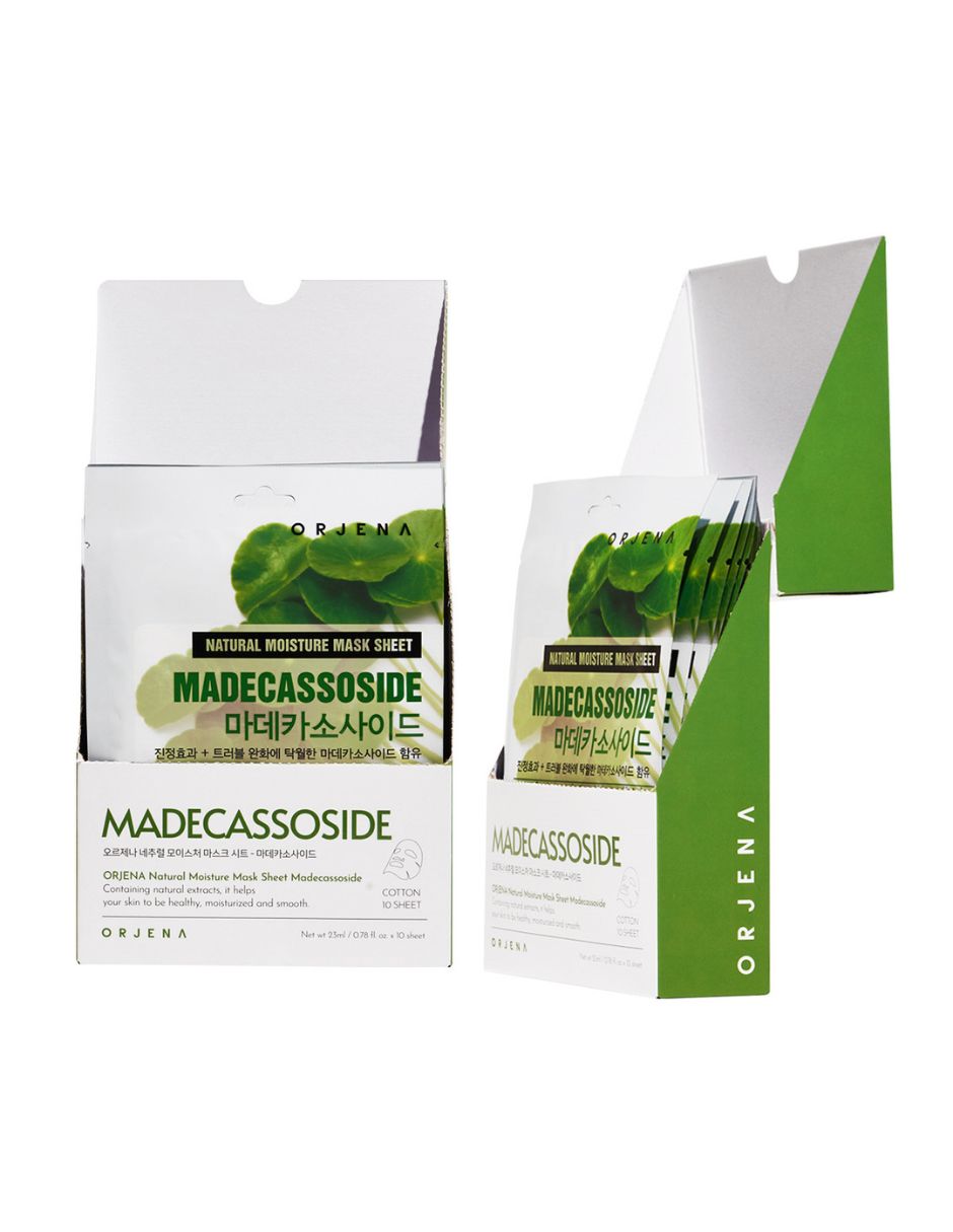 Mascarilla facial natural moisture madecassoside mask sheet 25ml - mascarilla celulosa centella reparadora para reparar orjena mascarilla 3