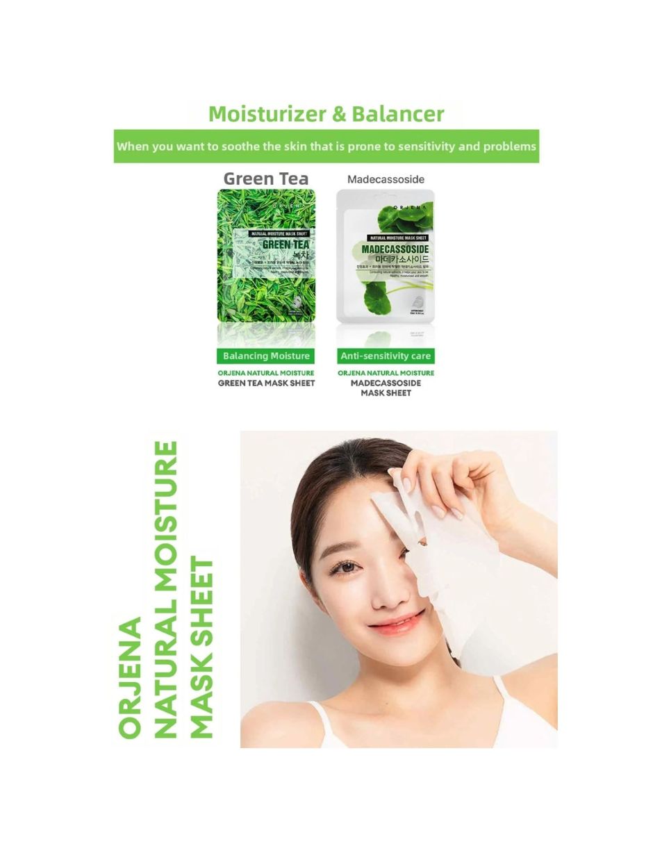 Mascarilla facial natural moisture madecassoside mask sheet 25ml - mascarilla celulosa centella reparadora para reparar orjena mascarilla 6