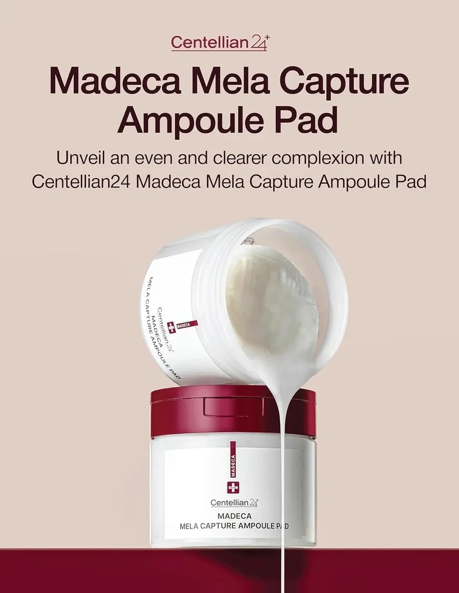 Parches para rostro centellian24 madeca mela capture ampoule pad 60 pzs madeca mela capture 4