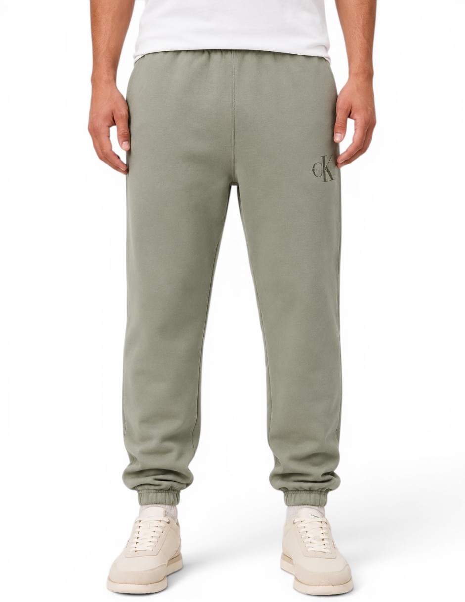 Pants monologo fleece con agujeta para hombre