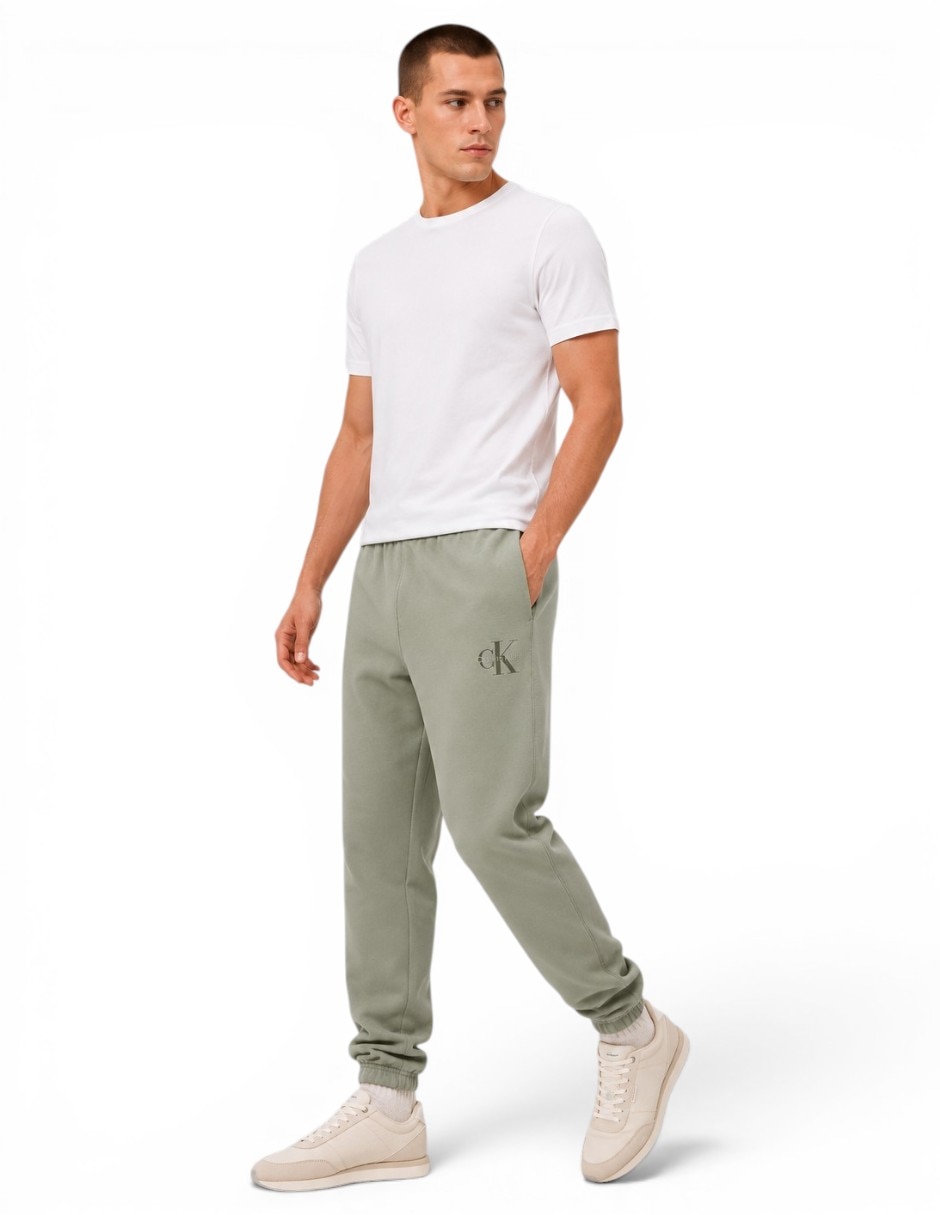 Pants monologo fleece con agujeta para hombre 3