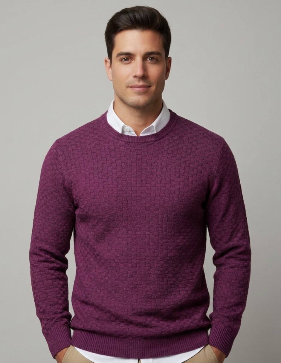 Suéter cuello redondo para hombre