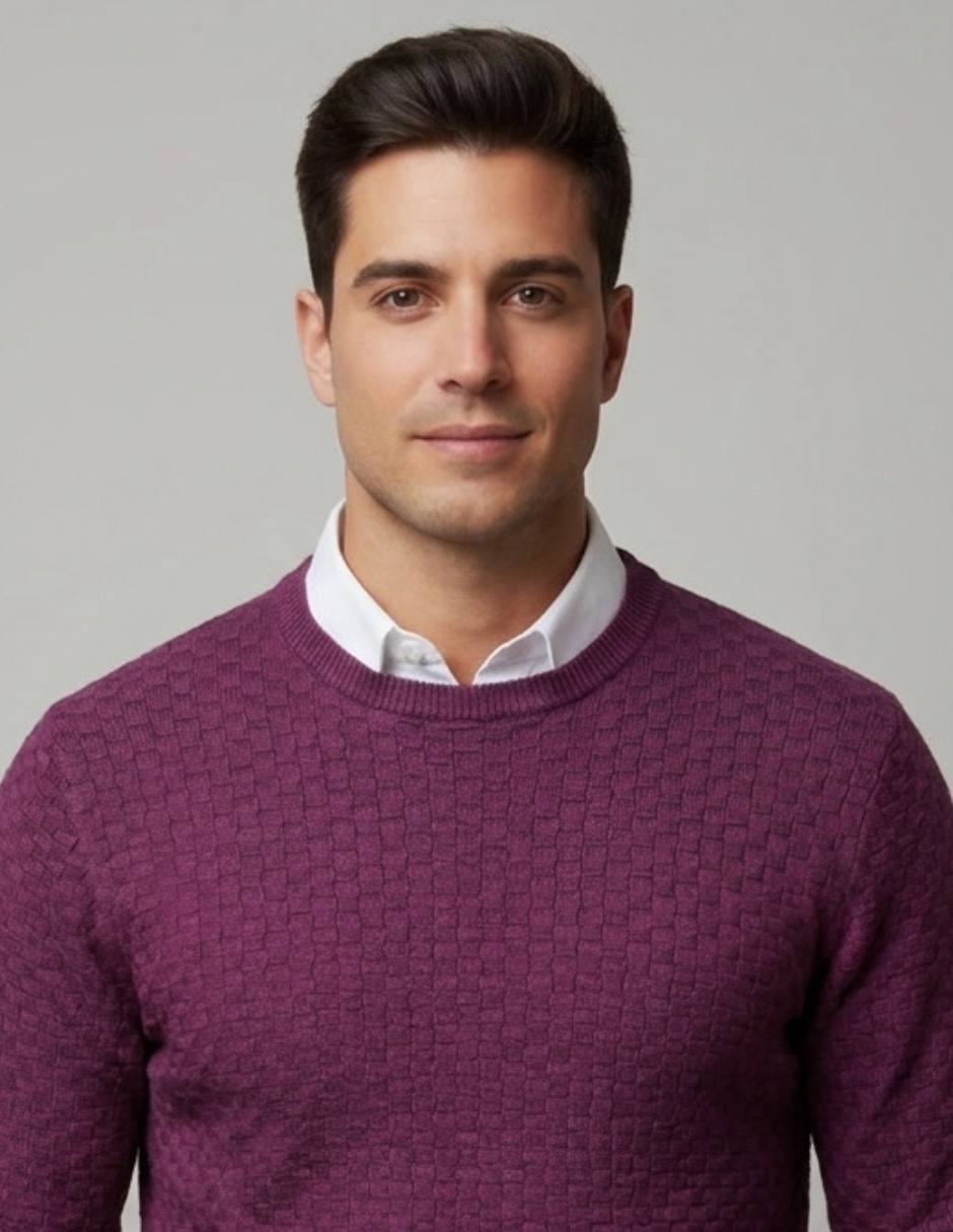 Suéter cuello redondo para hombre 4