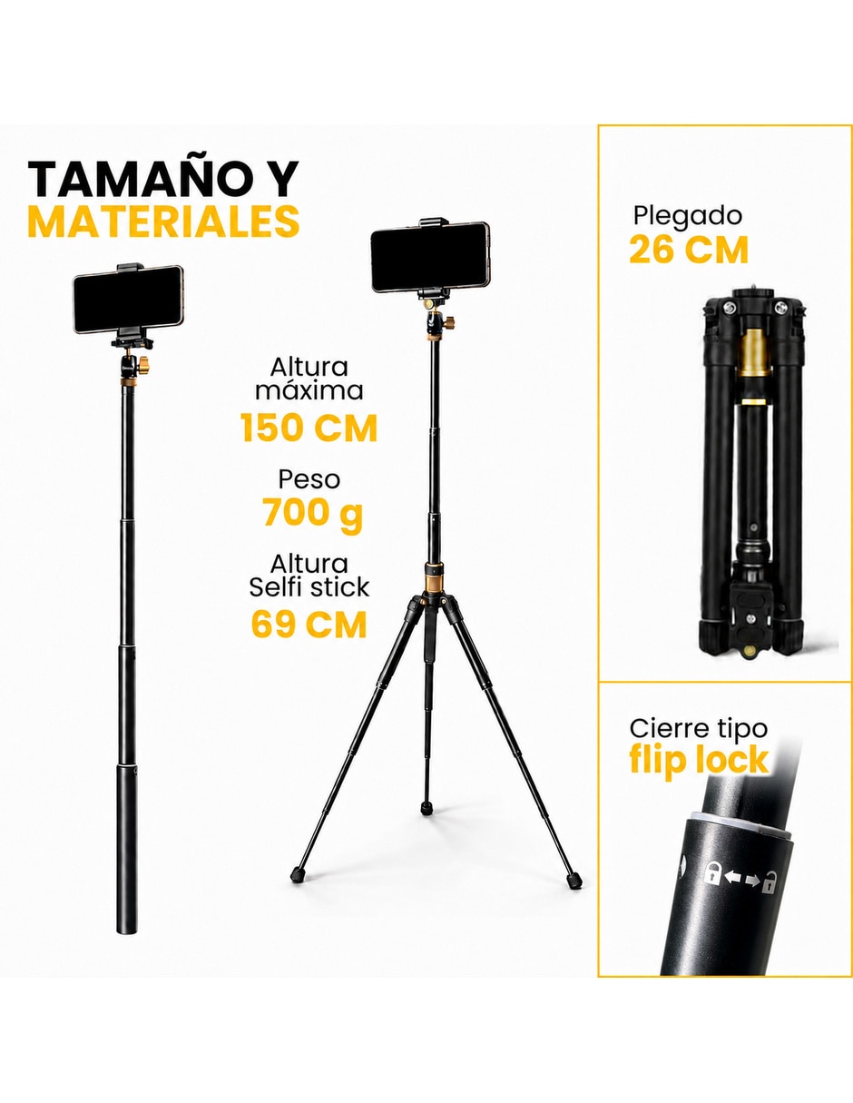 Selfie stick tp 100 con 4