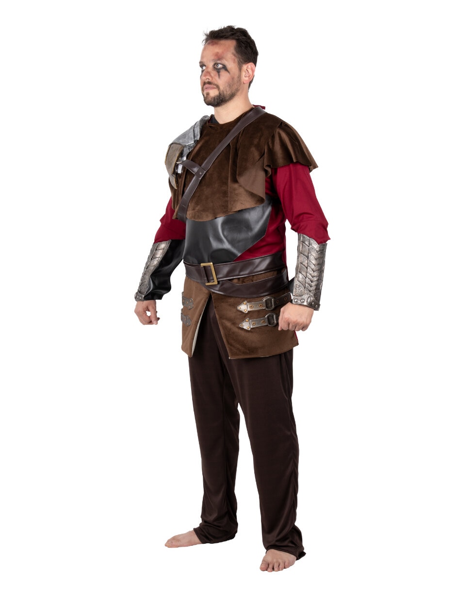 Disfraz disfraz medieval de guerrera medieval vulture para hombre 3