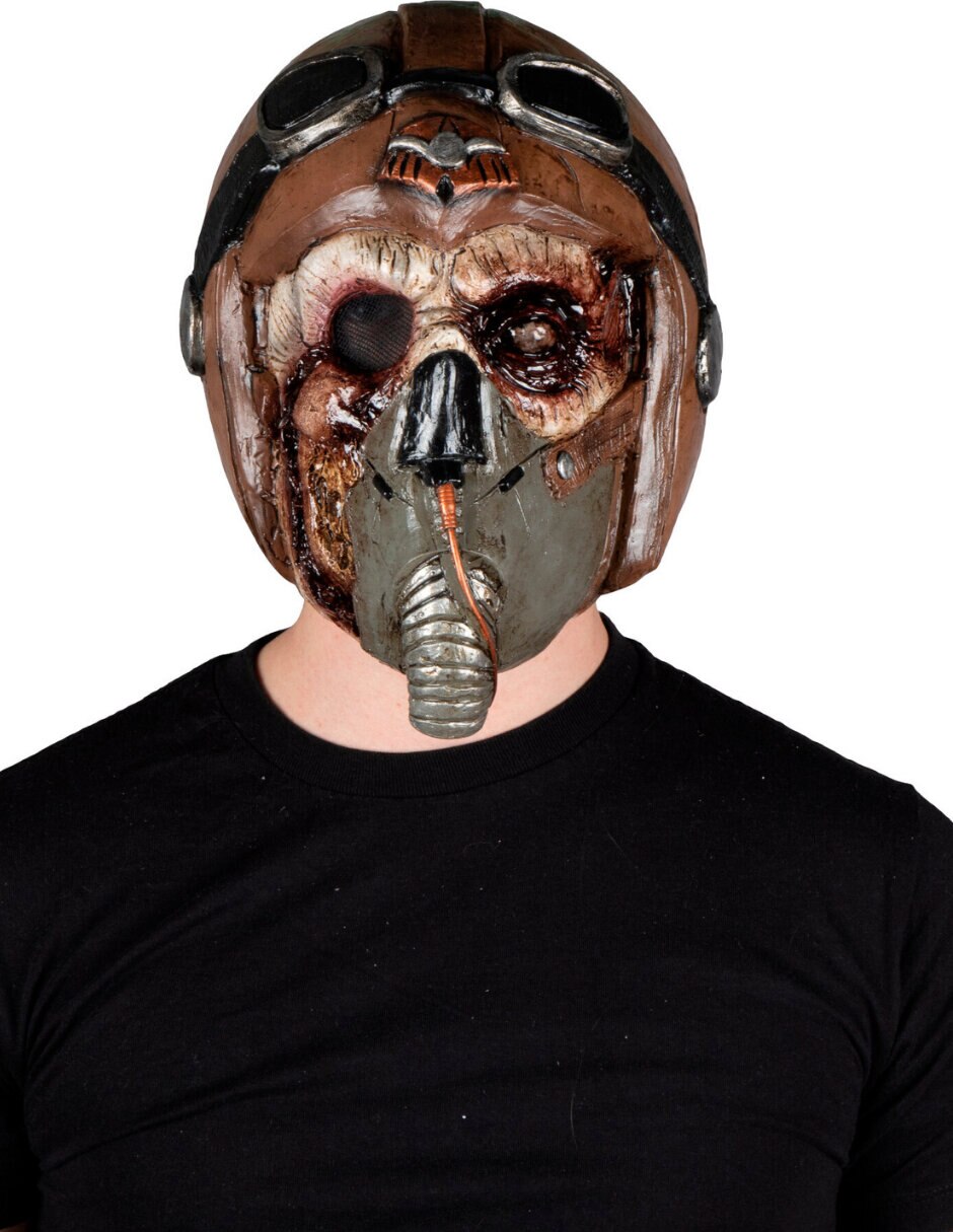 Máscara para disfraz de zombie piloto 3