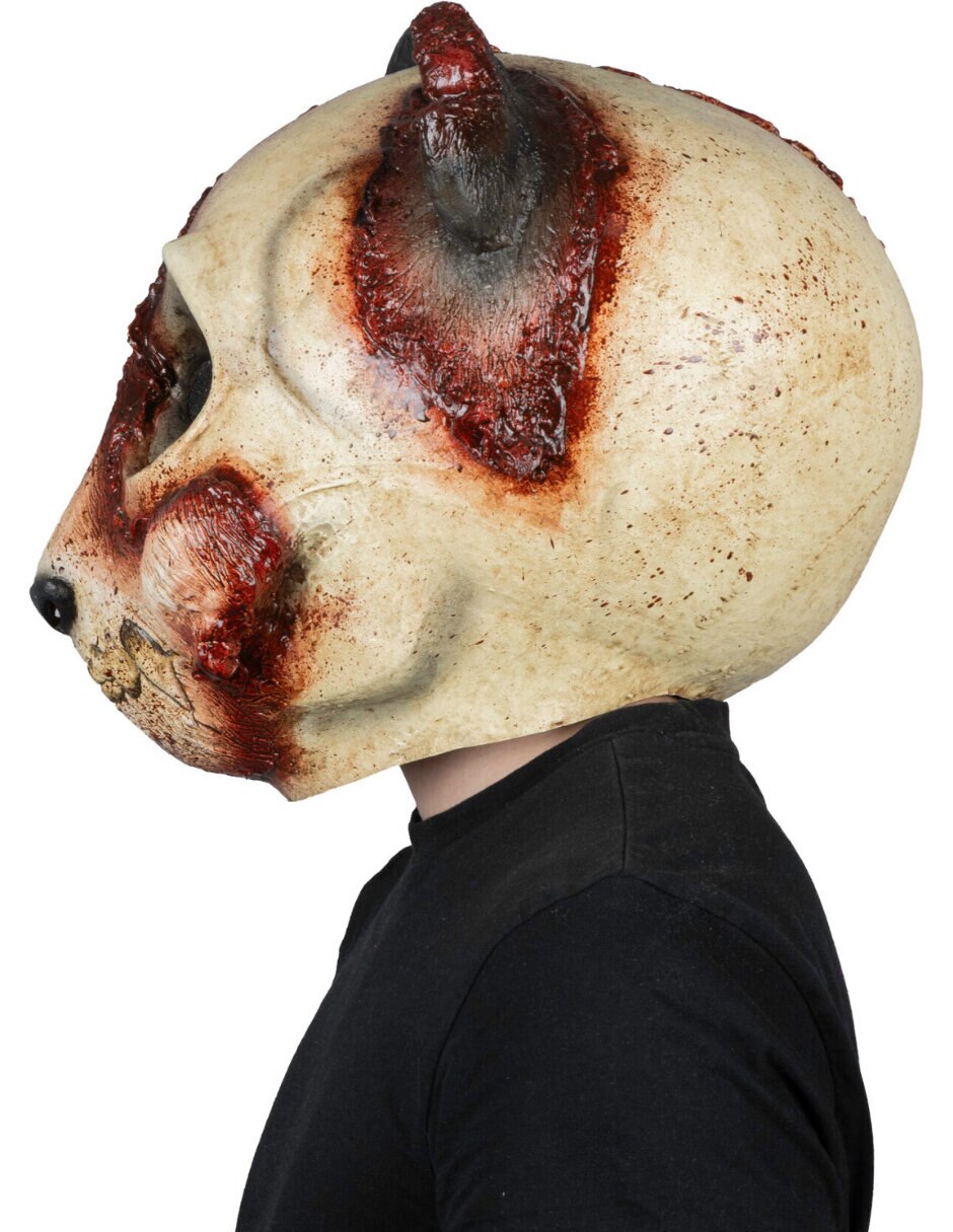 Máscara para disfraz de oso creepy 3