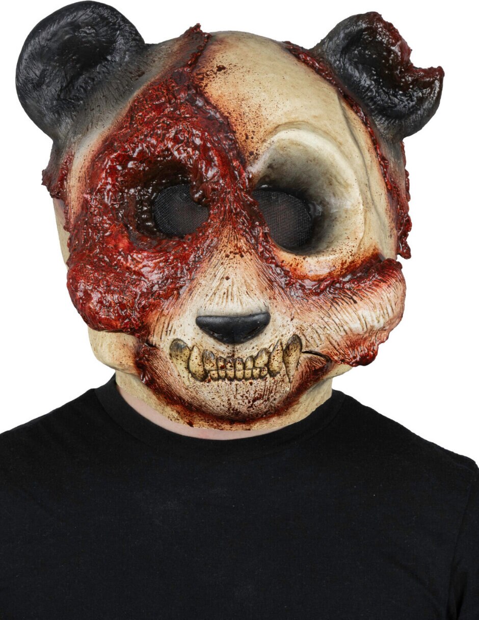 Máscara para disfraz de oso creepy 4