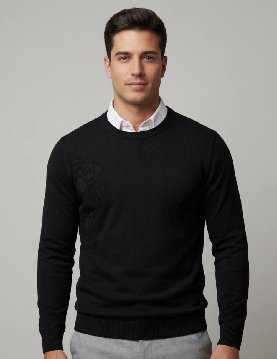 Suéter cuello redondo para hombre 1