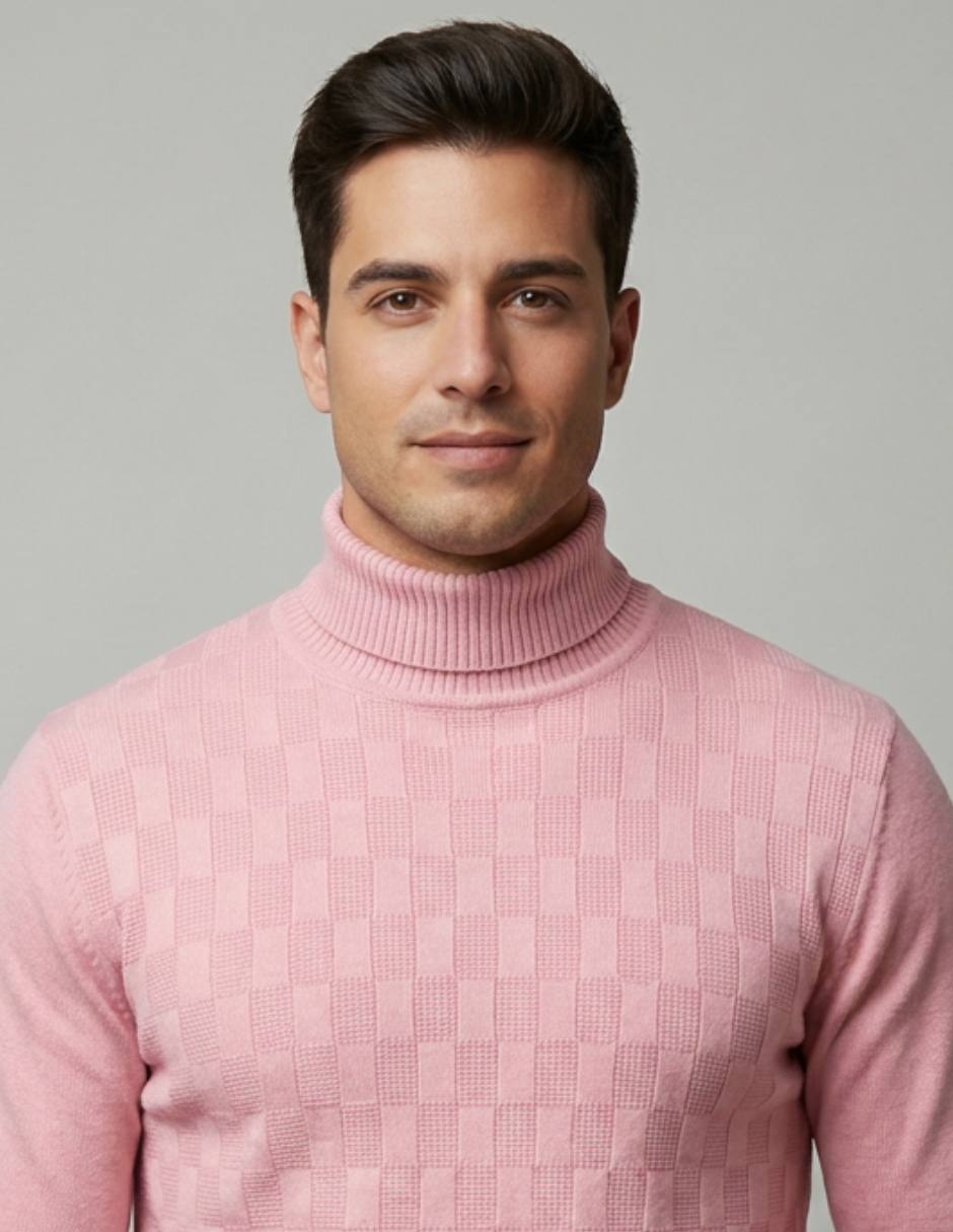 Suéter cuello tortuga para hombre 2