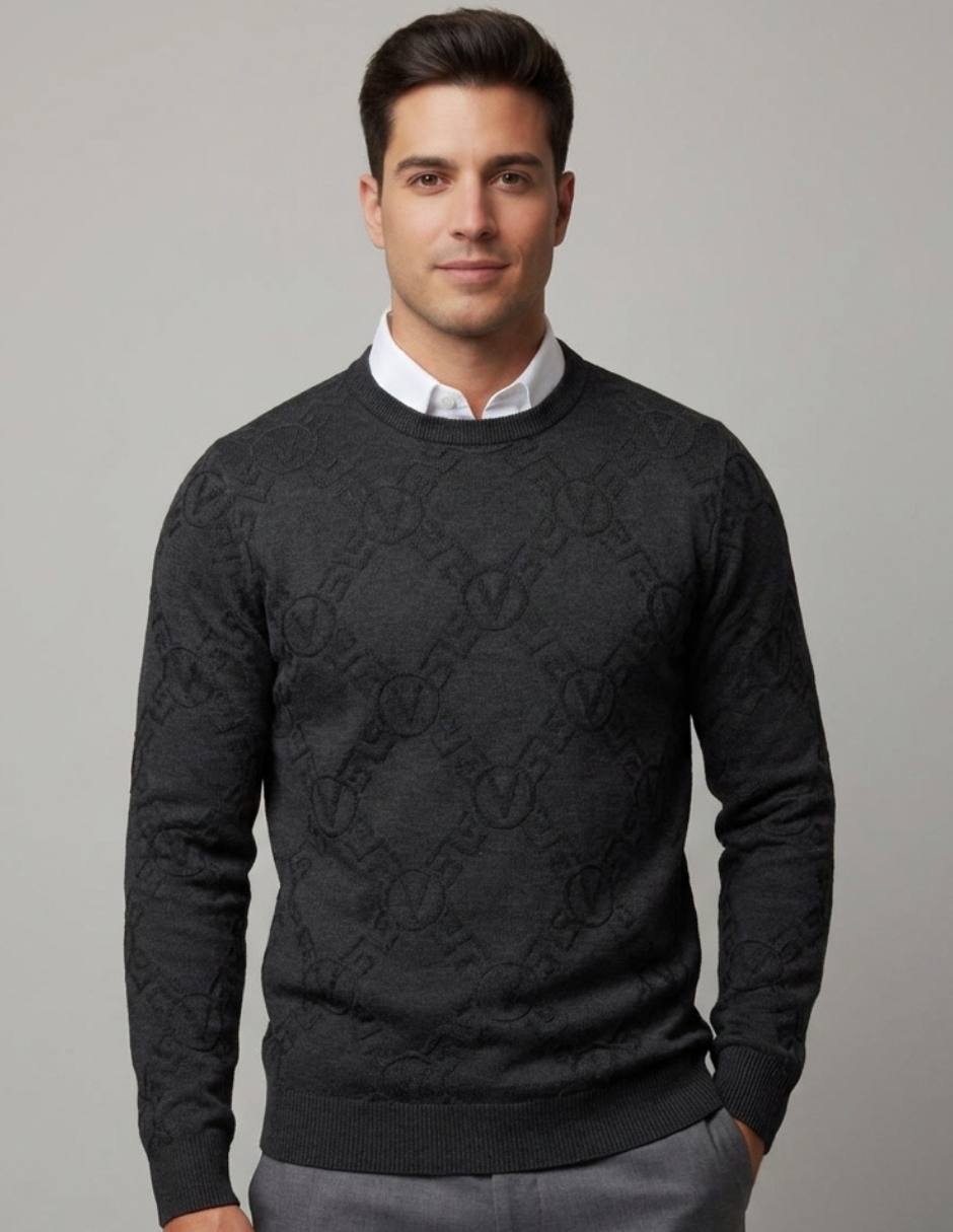 Suéter cuello redondo para hombre 1