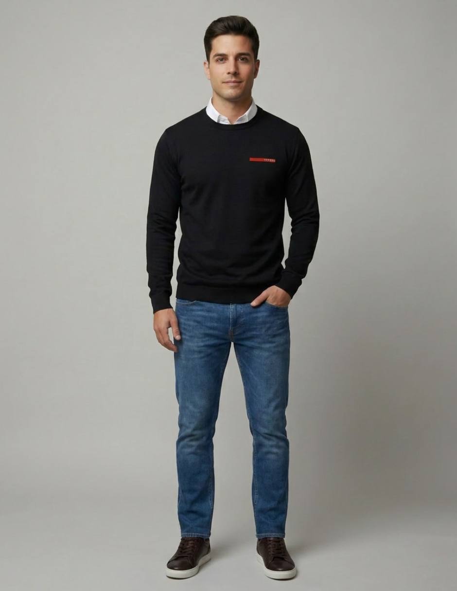 Suéter cuello redondo para hombre 4