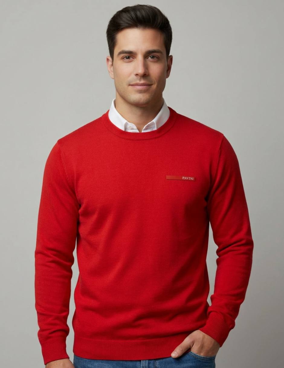 Suéter cuello redondo para hombre 1