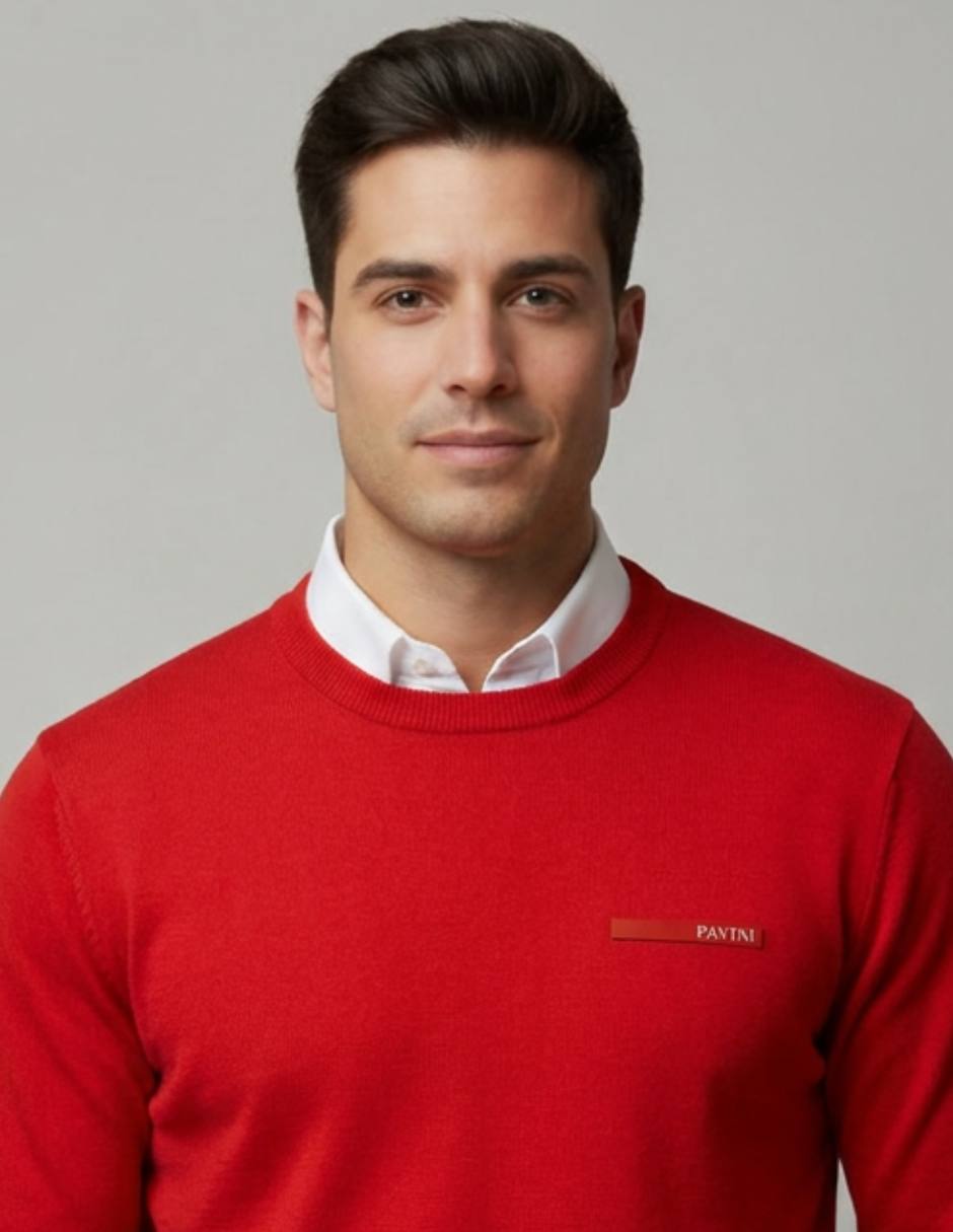 Suéter cuello redondo para hombre 2