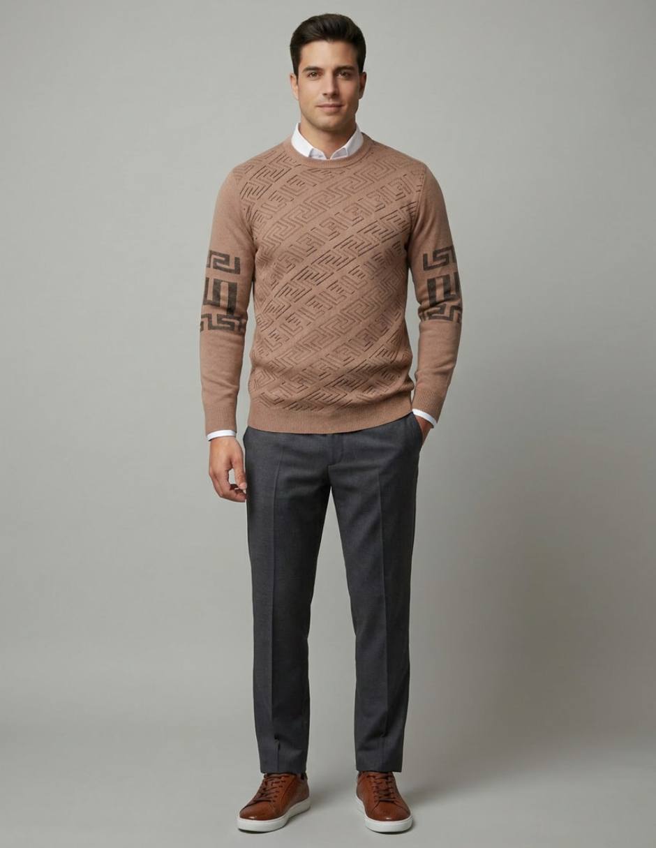 Suéter cuello redondo para hombre 4