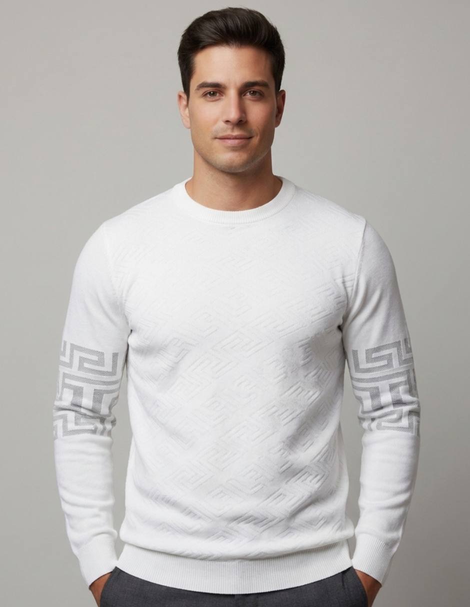 Suéter cuello redondo para hombre 1