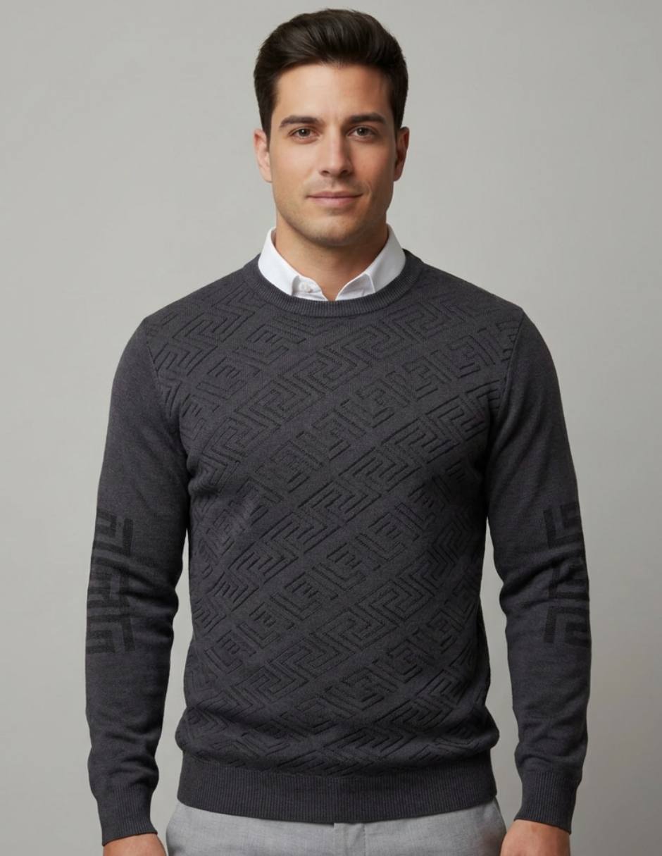 Suéter cuello redondo para hombre Suéter cuello redondo para hombre