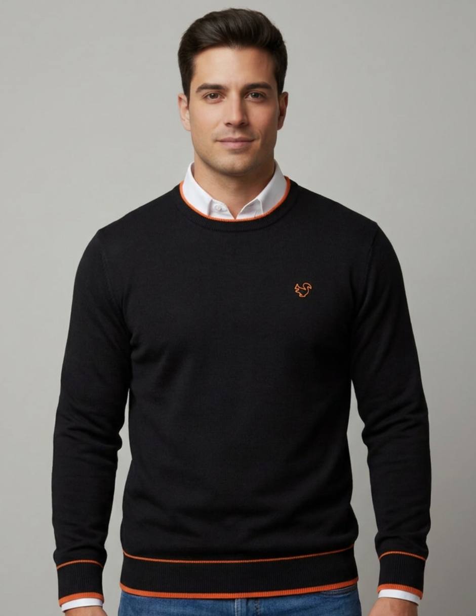 Suéter cuello redondo para hombre