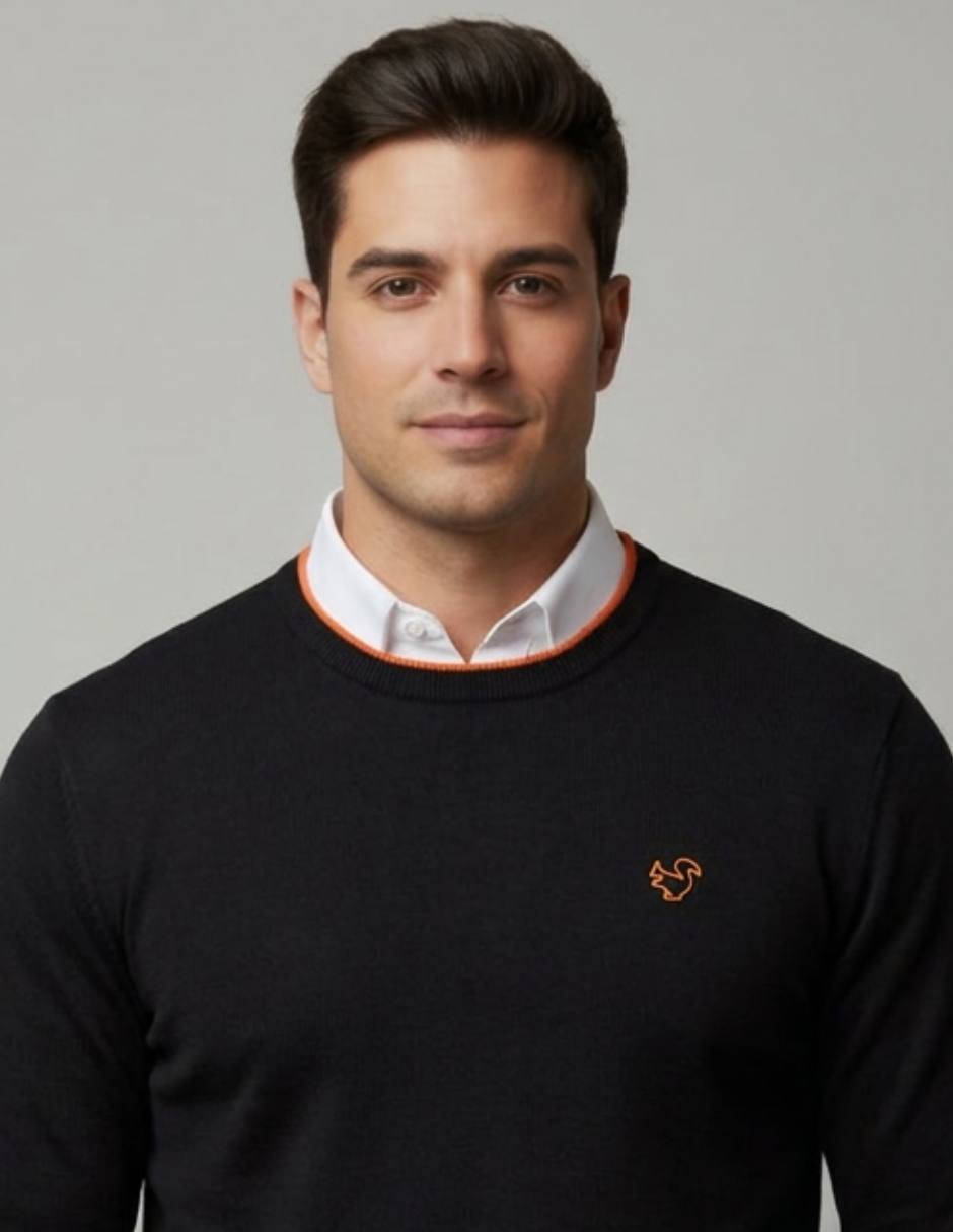 Suéter cuello redondo para hombre 2