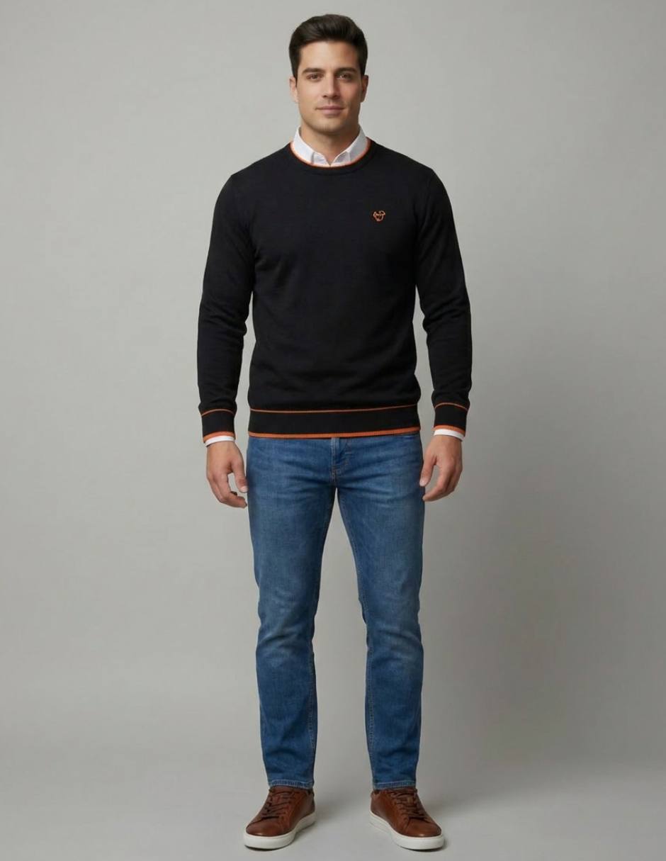 Suéter cuello redondo para hombre 4