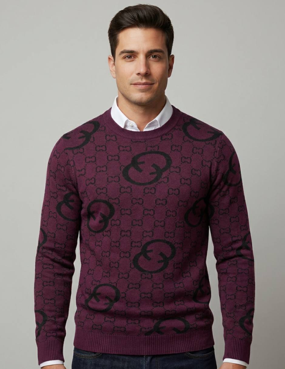 Suéter cuello redondo para hombre