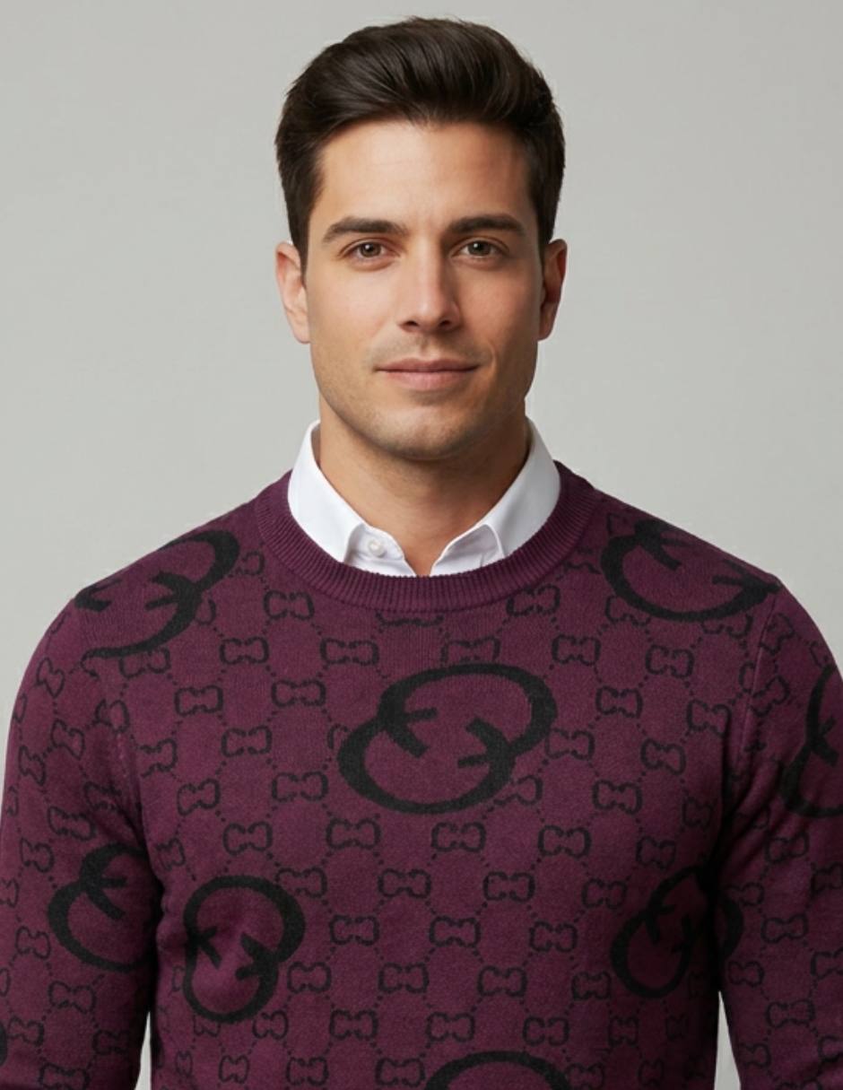 Suéter cuello redondo para hombre 2